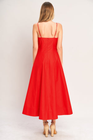 SUMMER CITY WOVEN MIDI DRESS