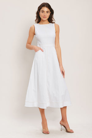 CLOUDLIGHT SUMMER WOVEN MIDI DRESS