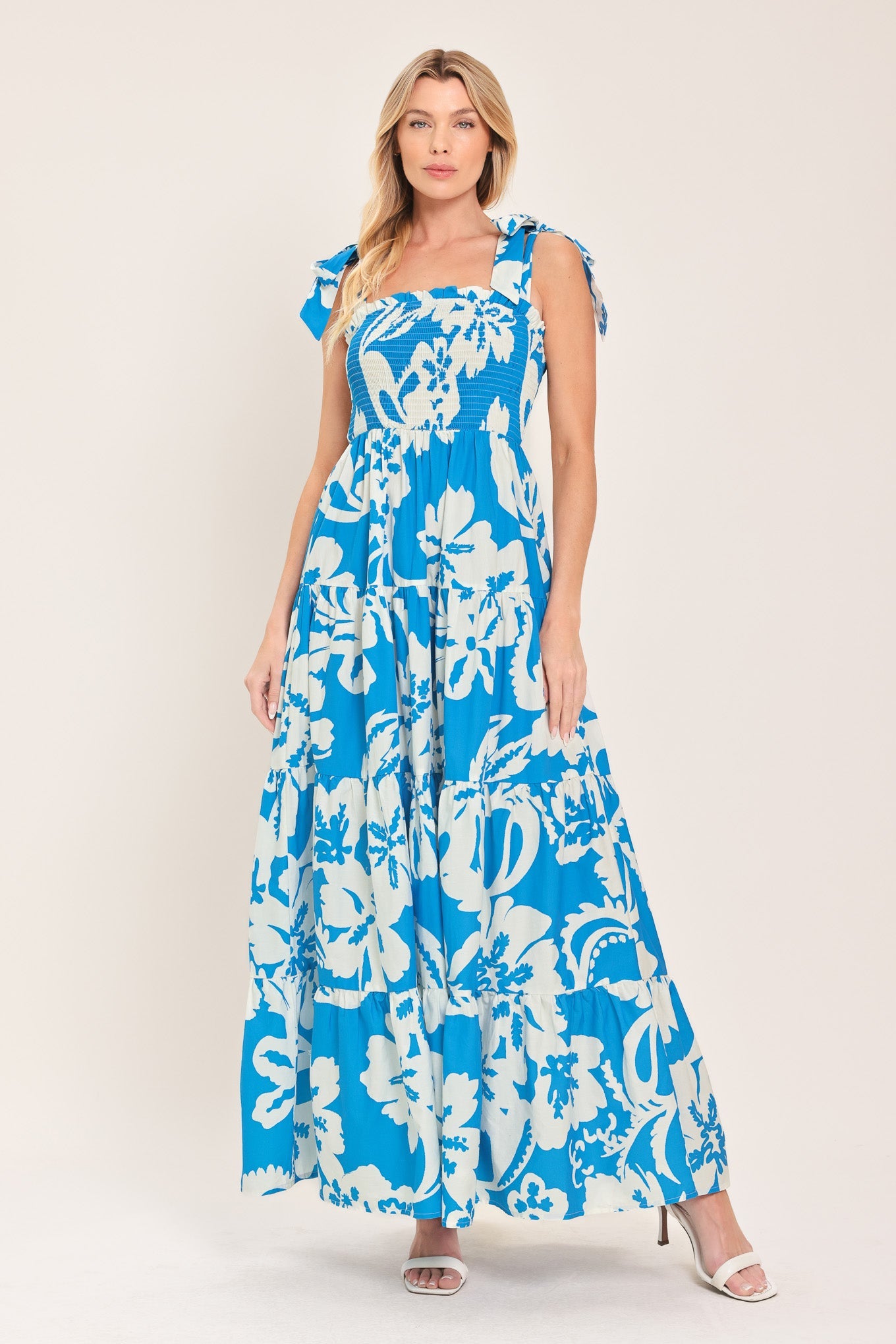 Tropically Yours Woven Maxi Dress - Blue or Yellow