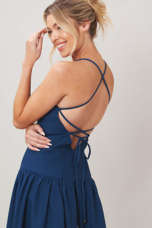 Refined Flow Woven Midi Dress