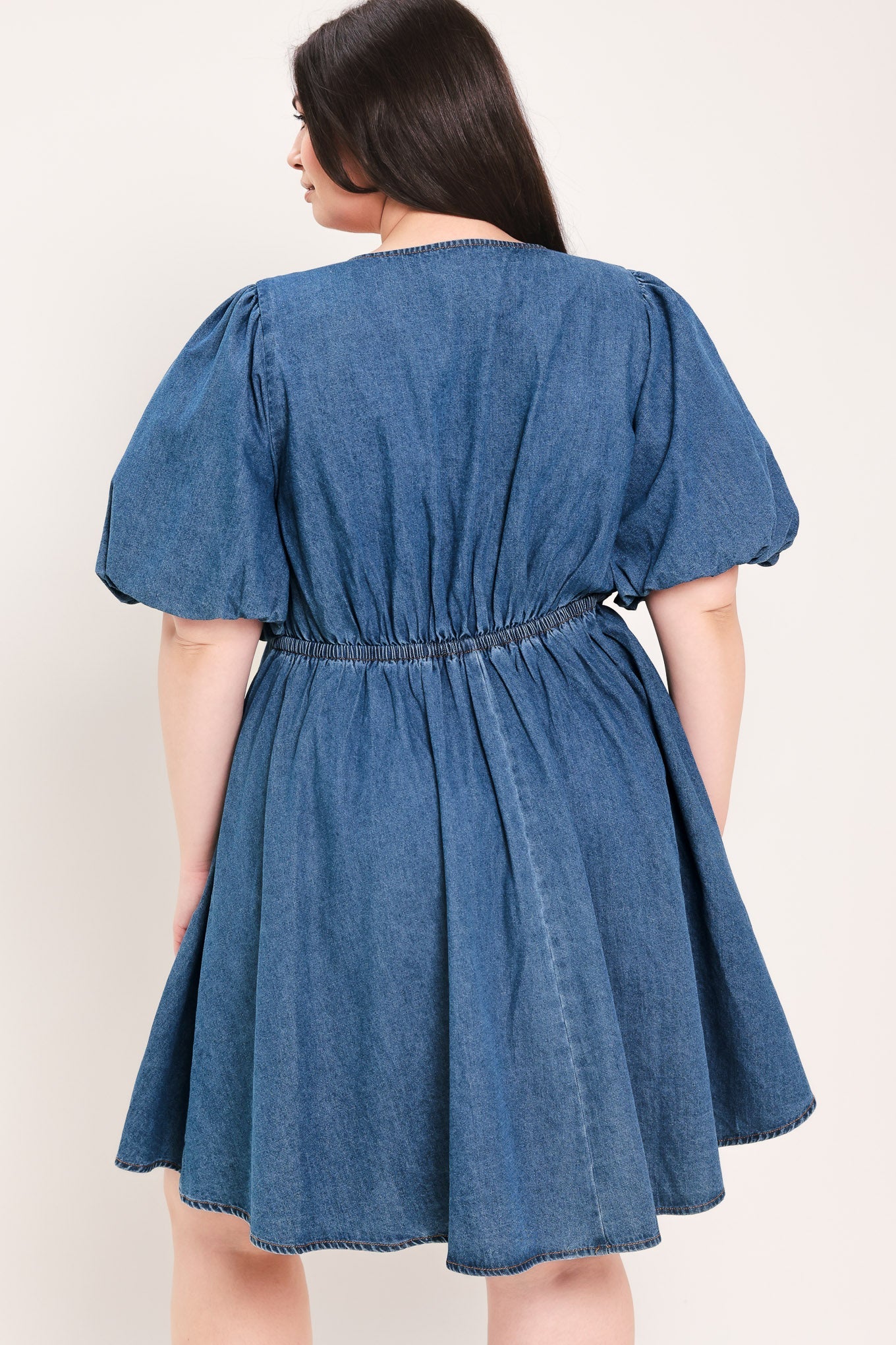 soft denim mini dress Trendy Light Denim Button-Front Mini Dress | Women's Dresses