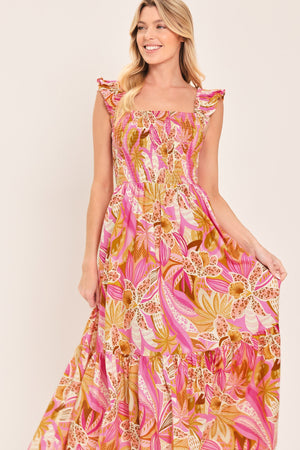 CABANA CRUSH WOVEN MIDI DRESS