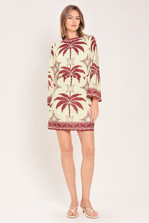 PARADISE FOUND WOVEN MINI DRESS