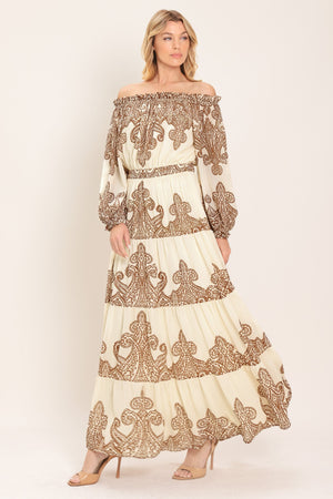 BELLA TERRA WOVEN MAXI DRESS