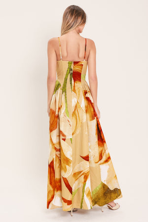 LIMONCELLO GARDEN WOVEN MAXI DRESS