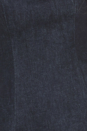 NIGHT OUT FLOUNCE DENIM MINI DRESS