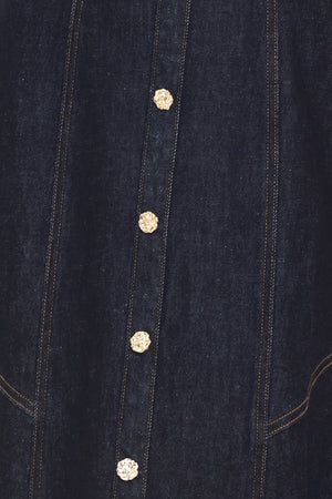 CHELSEA DENIM MIDI DRESS