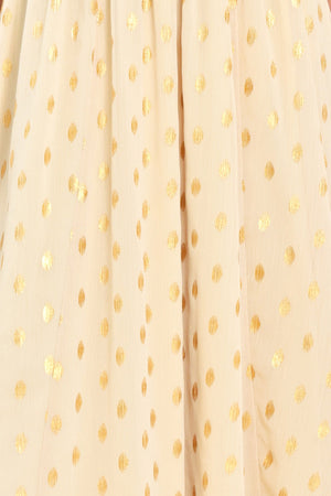 SHIMMERING SKY AFFECTION WOVEN MIDI DRESS