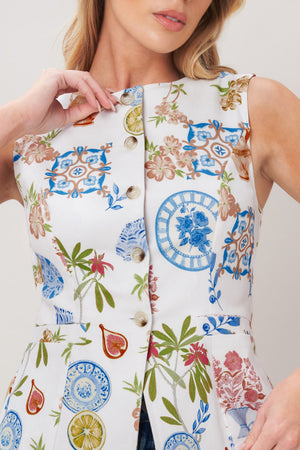 Summer Atelier Woven Vest