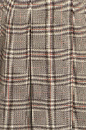 BRITISH TRACE WOVEN MIDI SKIRT