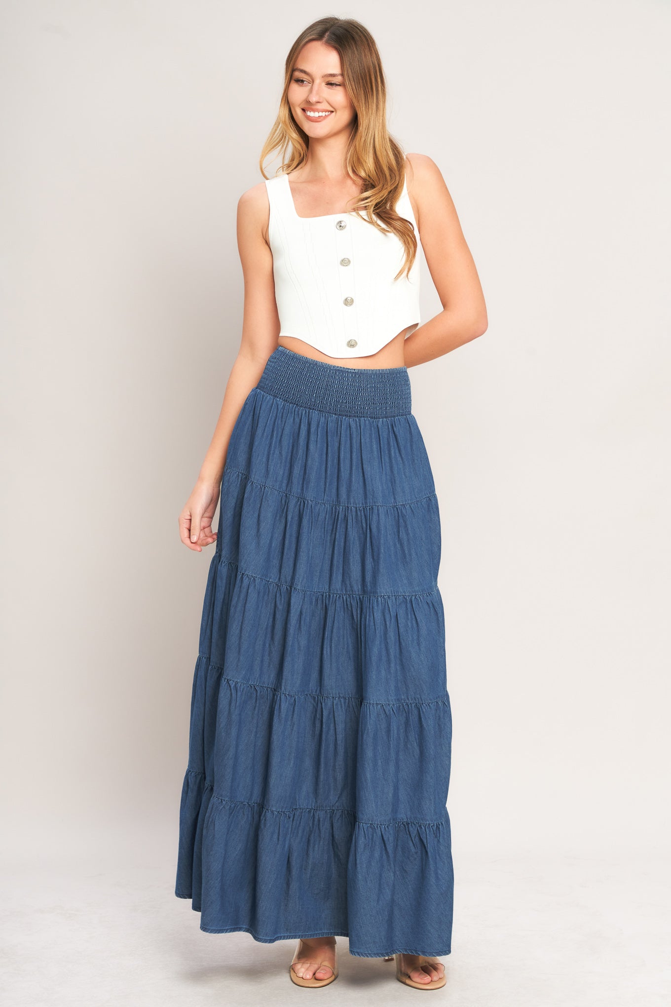SUMMER SIMPLICITY LIGHTWEIGHT MAXI SKIRT