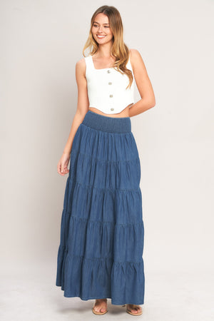 SUMMER SIMPLICITY LIGHTWEIGHT MAXI SKIRT
