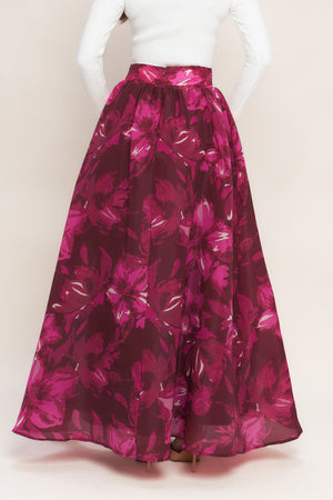BOUQUET NO.9 WOVEN MAXI FULL SKIRT