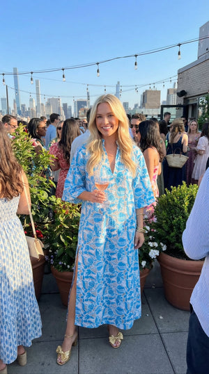 Lindsey Dress- Ocean Blue