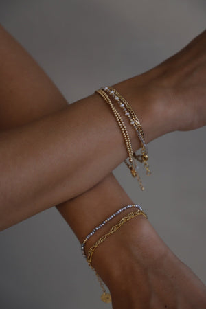 GOLD FILLED DOUBLE WRAP BRACELET
