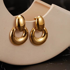 18k Gold Plated Statement Earring
