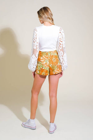 Wave of Elegance Woven Skort
