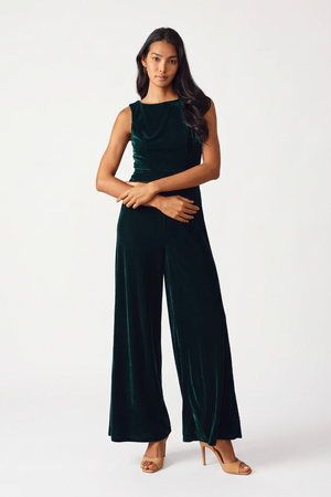 FINAL TOUCHES VELVET JUMPSUIT