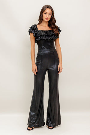 ANGEL EYES COATED WOVEN JUMPSUIT