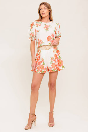 LOVELY DAYS IVORY WOVEN SHORT