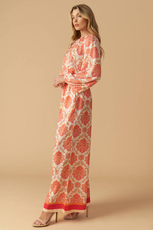INTO THE NIGHT WOVEN WIDE LEG PANTS