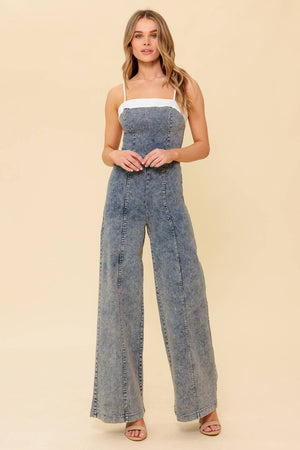 BEAUTIFUL AS YOU DENIM JUMPSUIT