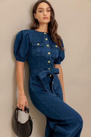 UTILITY QUEEN DENIM JUMPSUIT