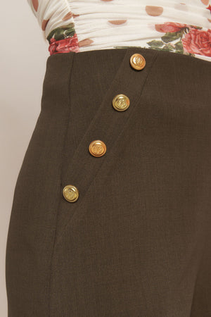 CHOCOLATE FALL WOVEN PANTS