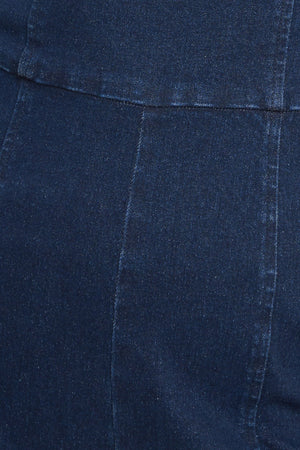 TRENDSETTING MEDIUM INDIGO DENIM JUMPSUIT