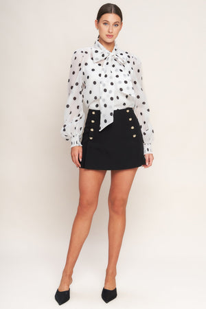 PARIS SERGEANT WOVEN SKORT