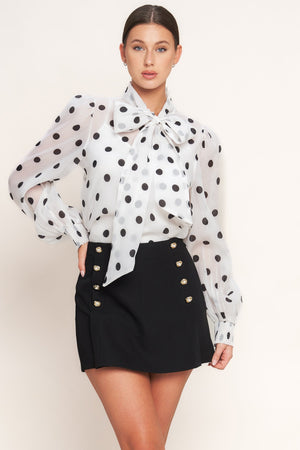 PARIS SERGEANT WOVEN SKORT