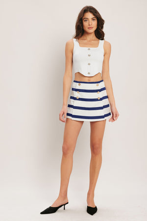 RIVIERA SAILOR WOVEN SKORT