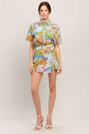 JUST ADD SUNSHINE WOVEN SKORT
