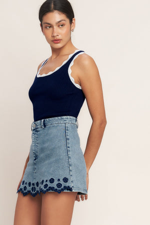 EVERYDAY FAVORITE DENIM SKORT