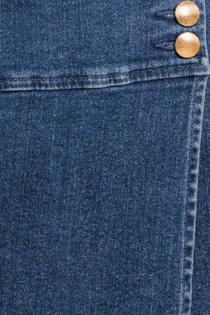 TEXTURE PLAY DENIM SKORT