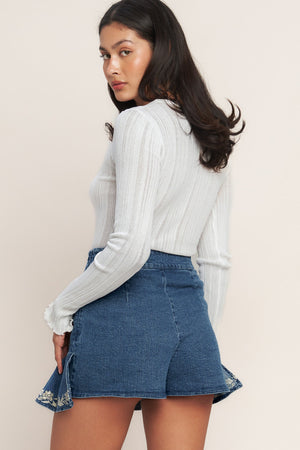 SPRING DAY DENIM SKORT