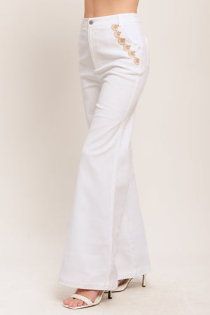 Open Road White Woven Pants