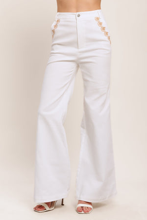Open Road White Woven Pants