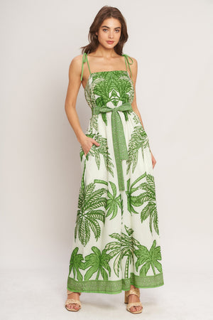 Palm Luxe Woven Jumpsuit