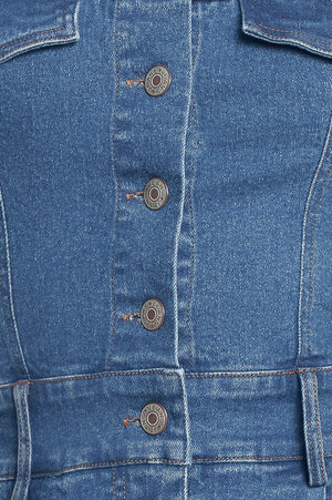 WEEKEND CRUSH DENIM ROMPER