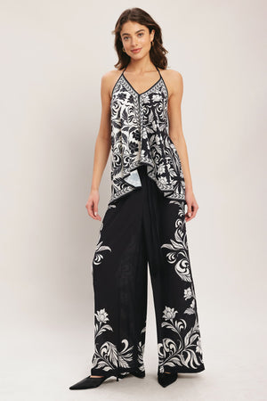 Black Riviera Woven Pants