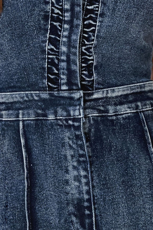 Cool Structure Denim Jumpsuit