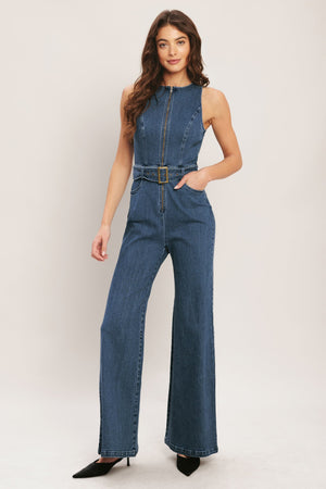 Street Chic Denim Jumpsuit