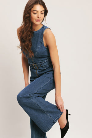Street Chic Denim Jumpsuit