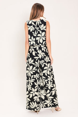 COASTAL NOIR WOVEN JUMPSUIT