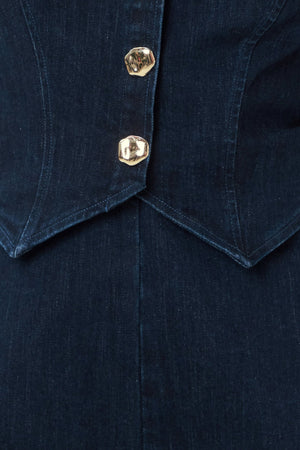 Urban Edge Denim Romper