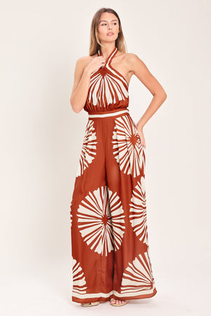 Summer Radiance Woven Jumpsuit