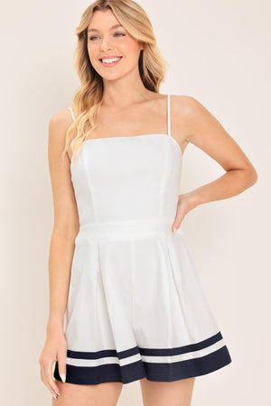 SUMMER HARBOR WOVEN ROMPER