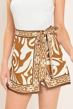AMALFI COAST WOVEN SKORT
