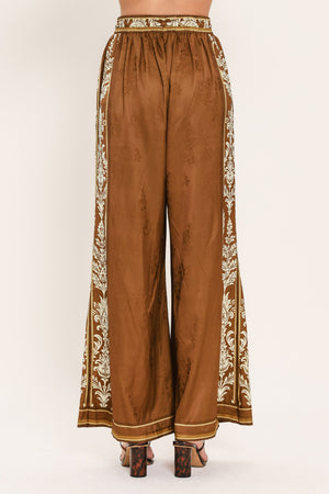 VINTAGE MANOR PALAZZO WOVEN PANTS